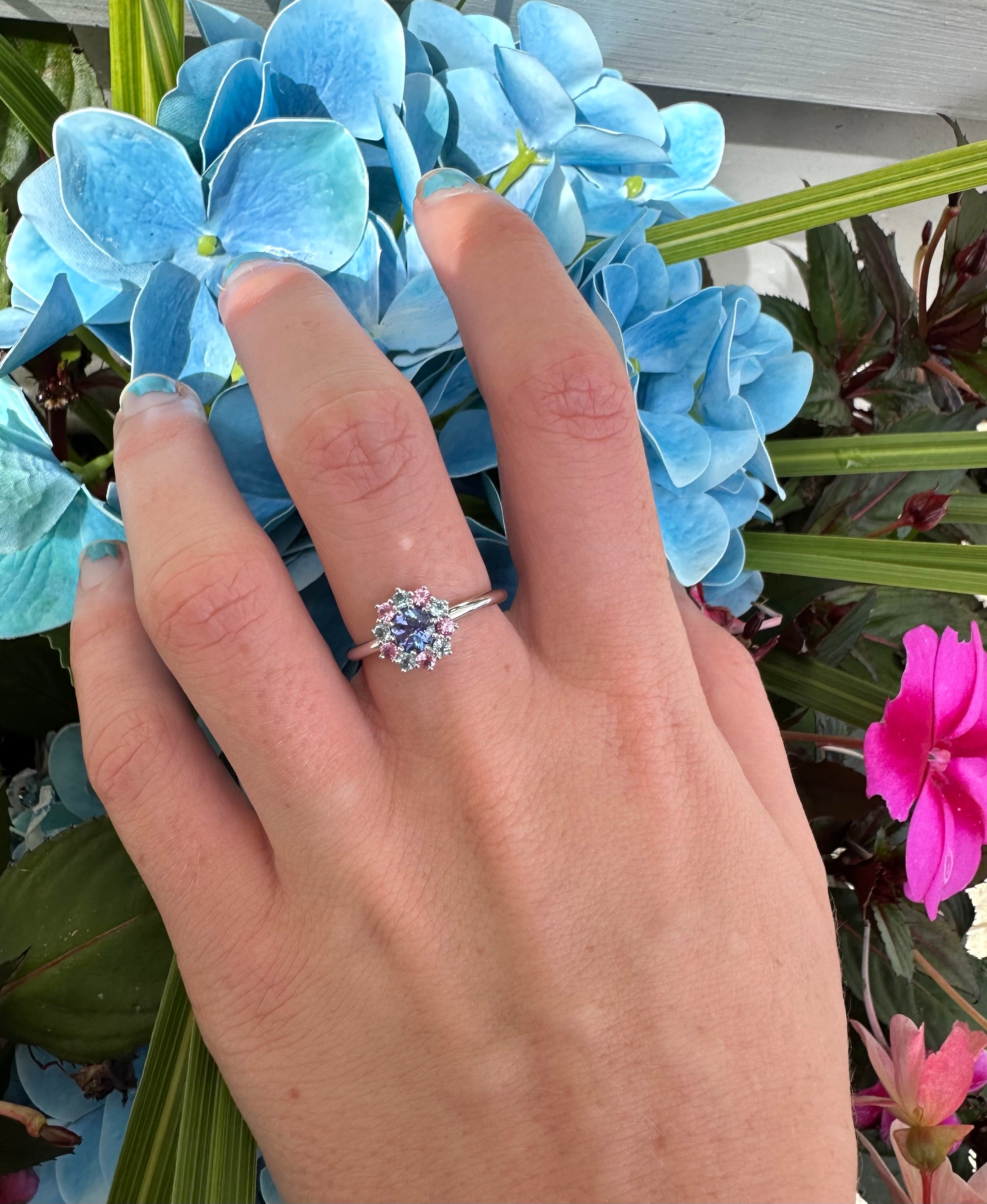Hydrangea Cluster Ring
