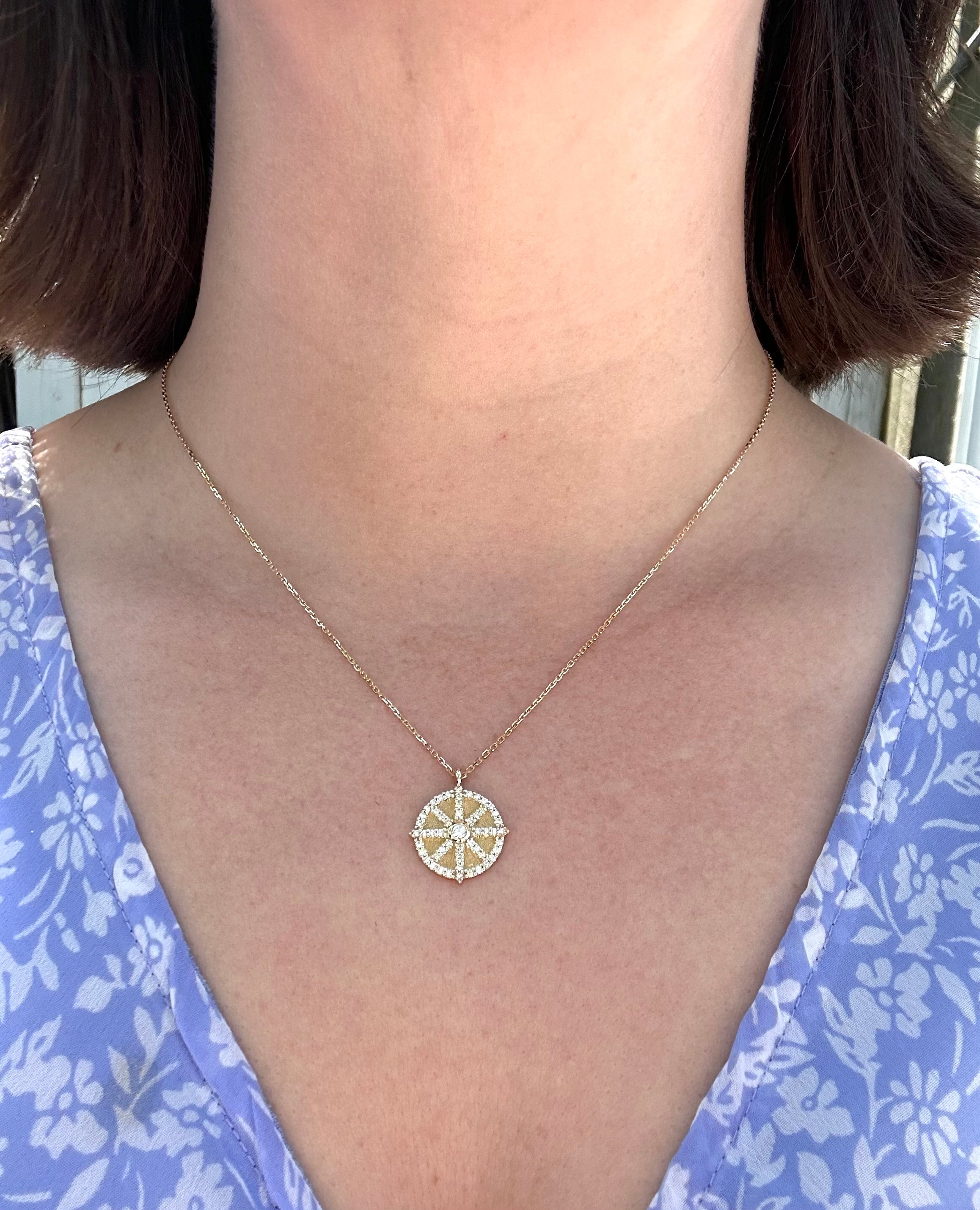 14k Yellow Gold Celestial Necklace (made to order) Coast GoldWorks