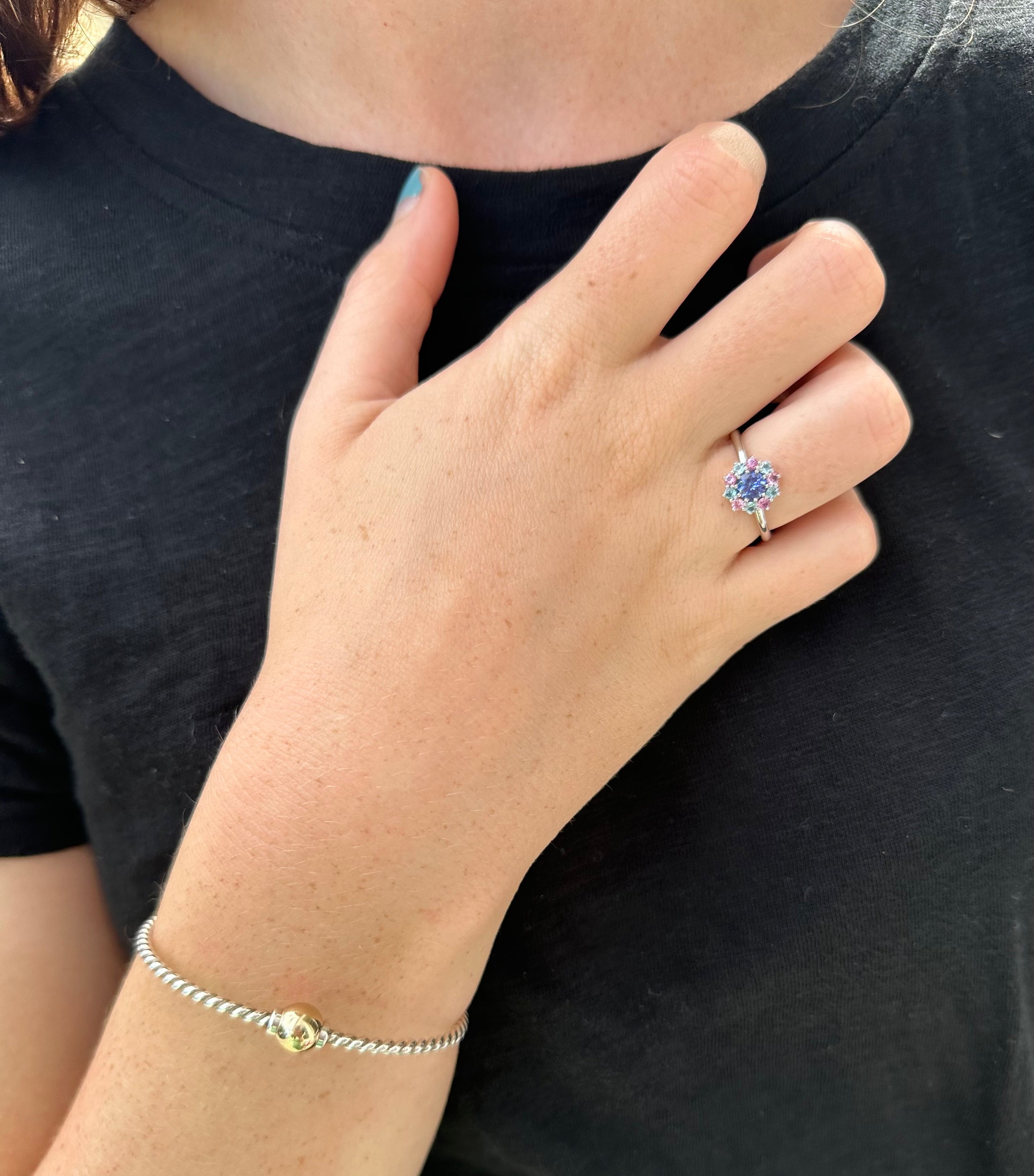 Hydrangea Cluster Ring