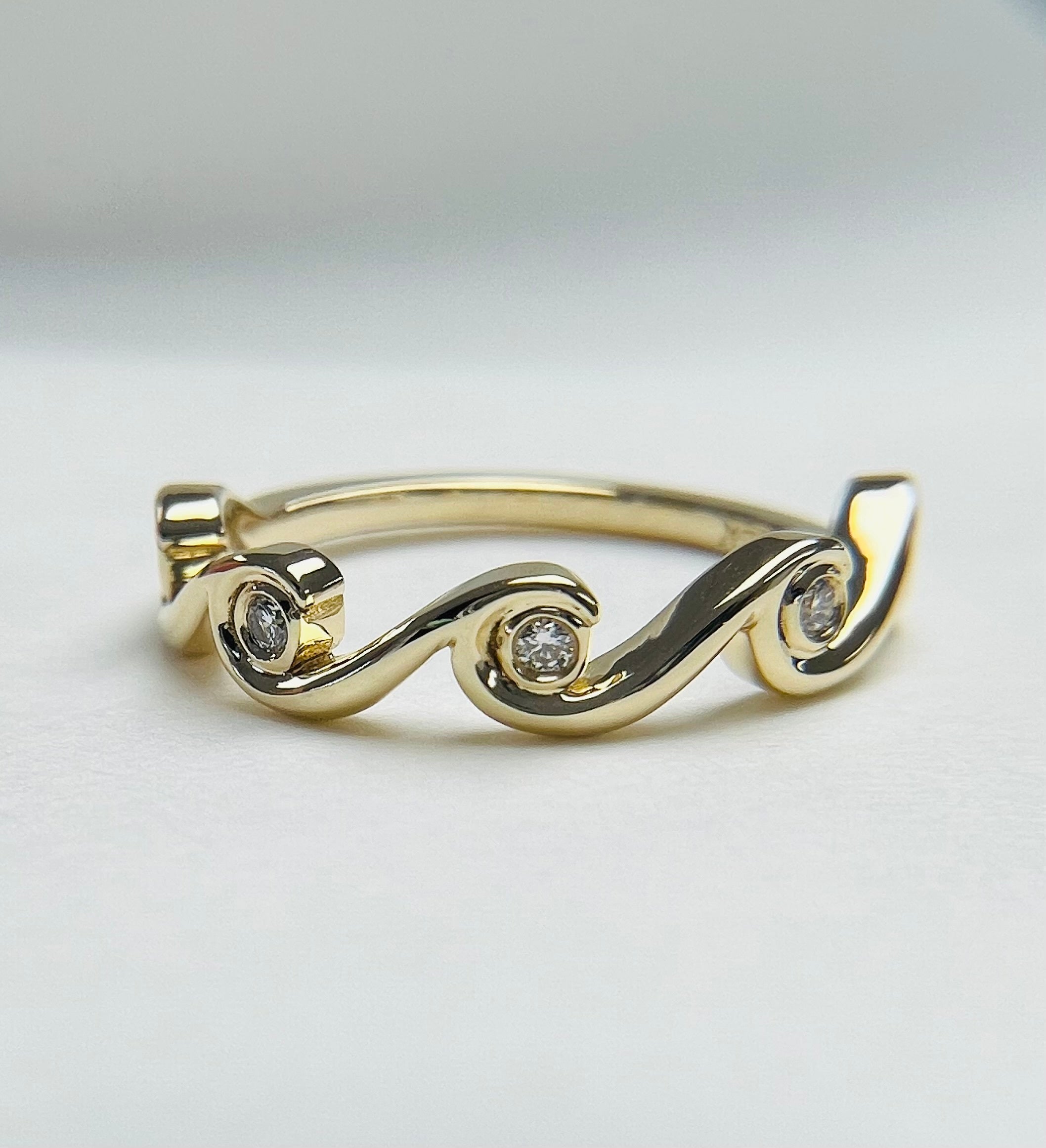 14k Yellow Gold Diamond Ring Coast GoldWorks