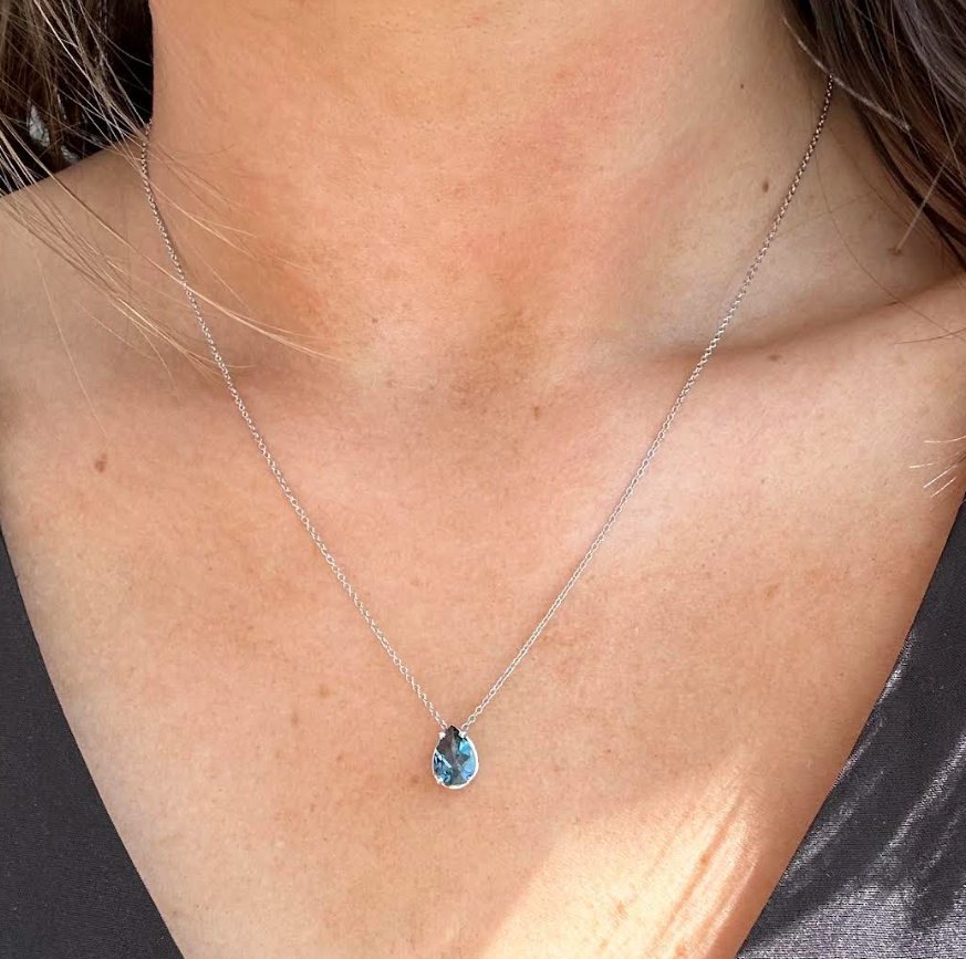 Droplet Necklace (made to order) Coast GoldWorks