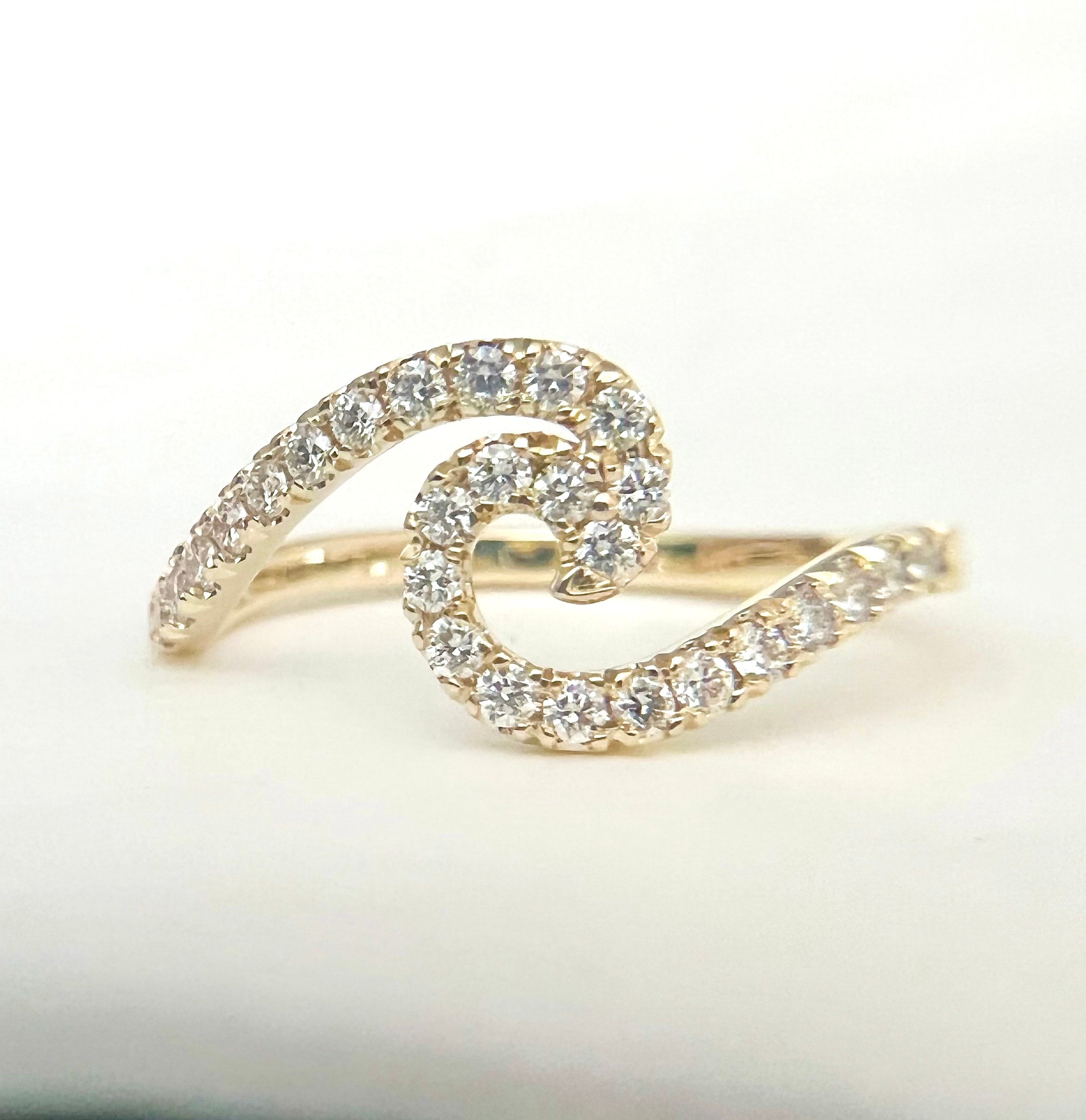 Petite Wave Ring (made to order) Coast GoldWorks