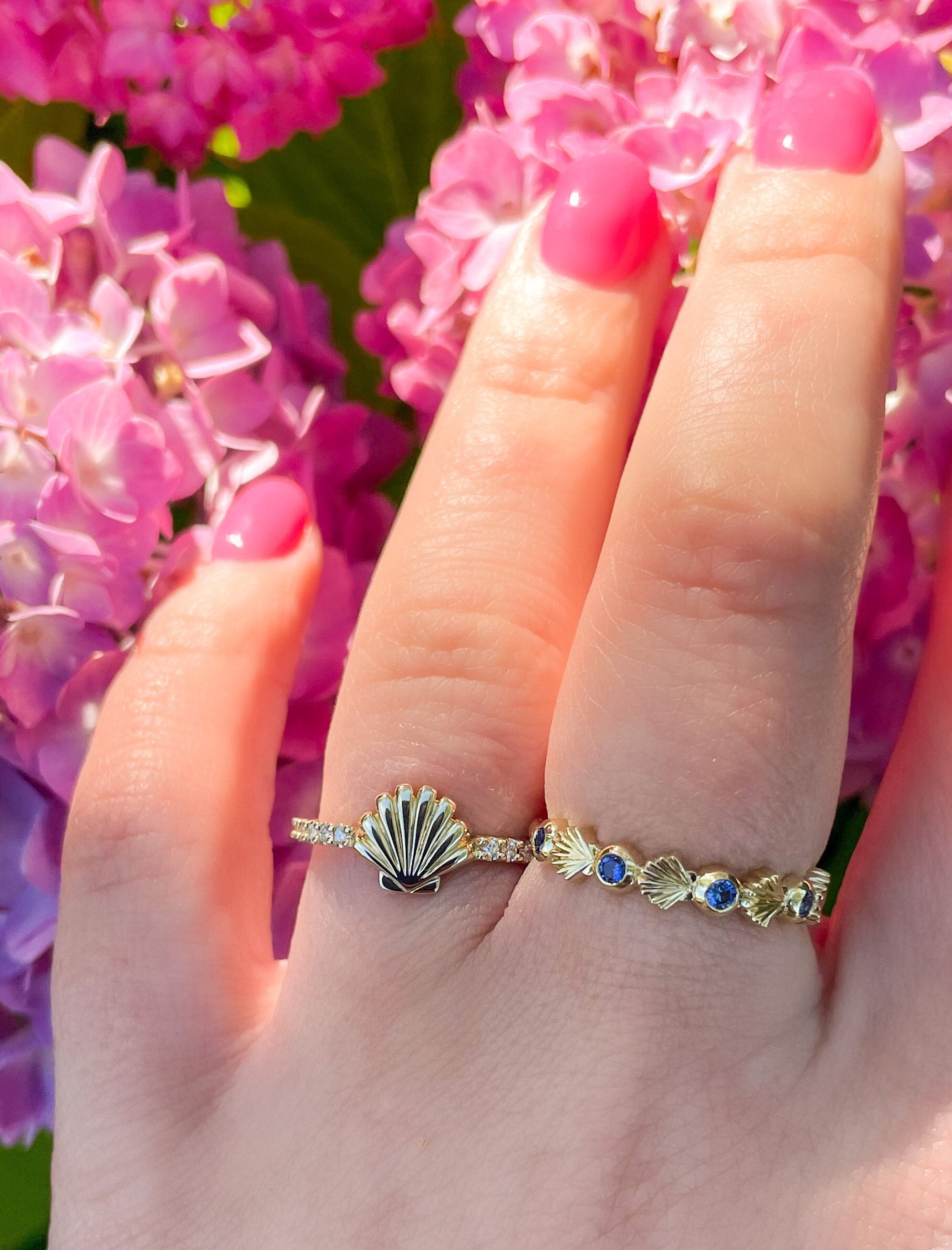 Seashell Ring made to order Coast GoldWorks